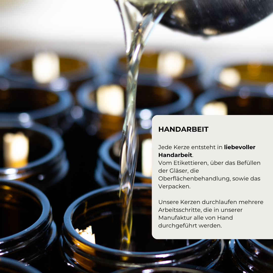 KNISTERGLAS Kerzenset NATUR