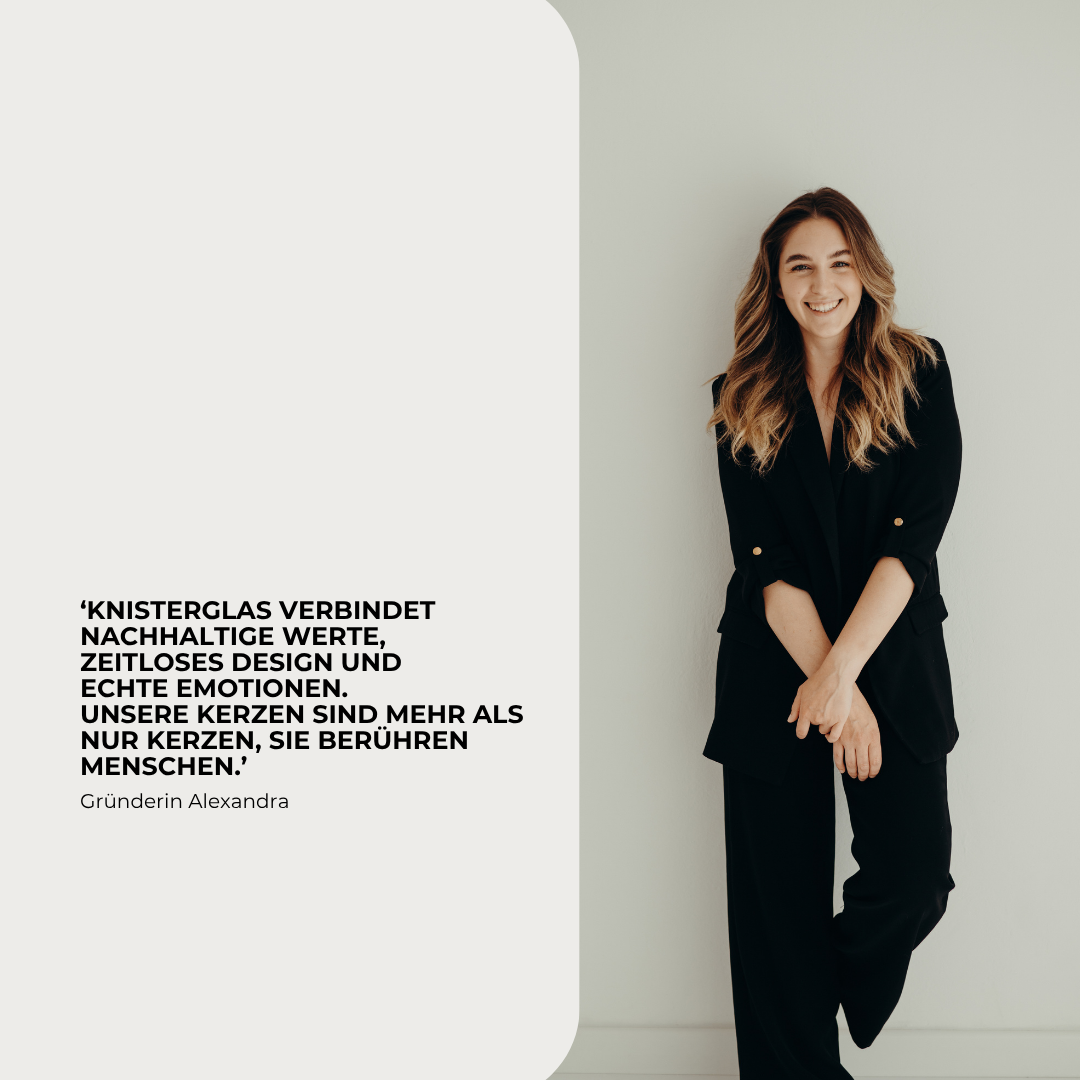 KNISTERGLAS Kerzenset NATUR