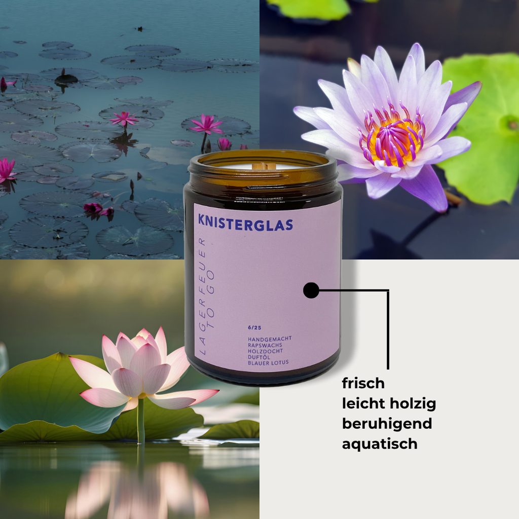 BLAUER LOTUS Duftkerze