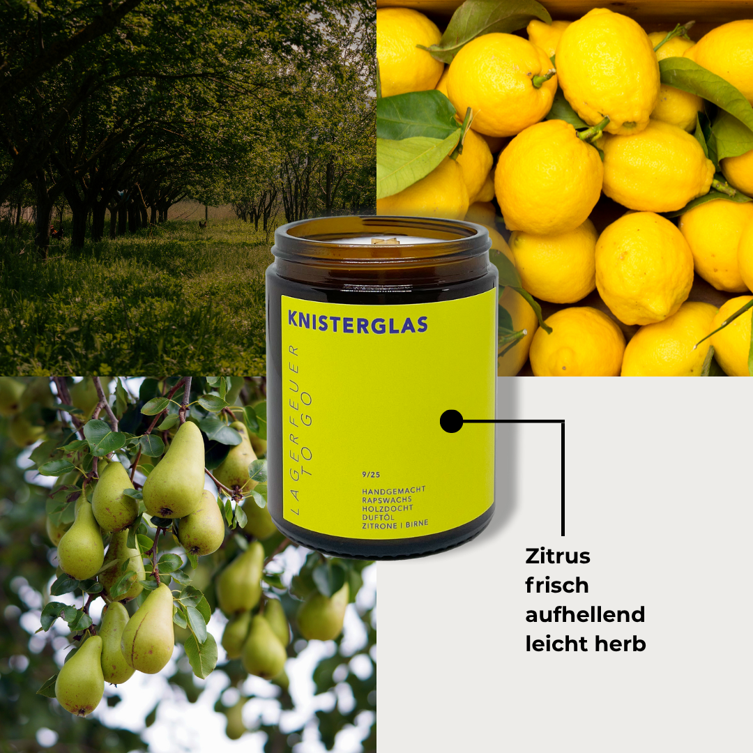 KNISTERGLAS Kerzenset NATUR