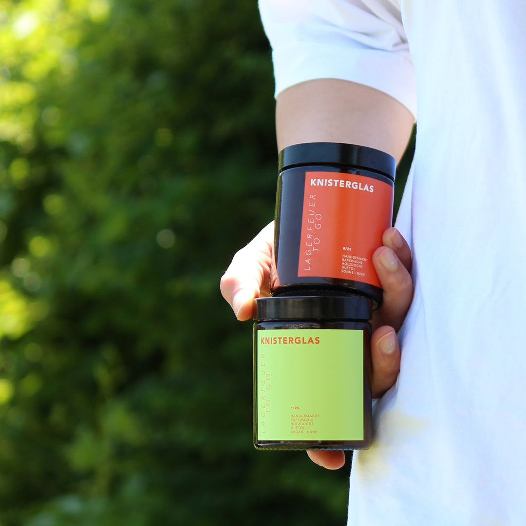 Argan&Hanf Duftkerze KNISTERGLAS