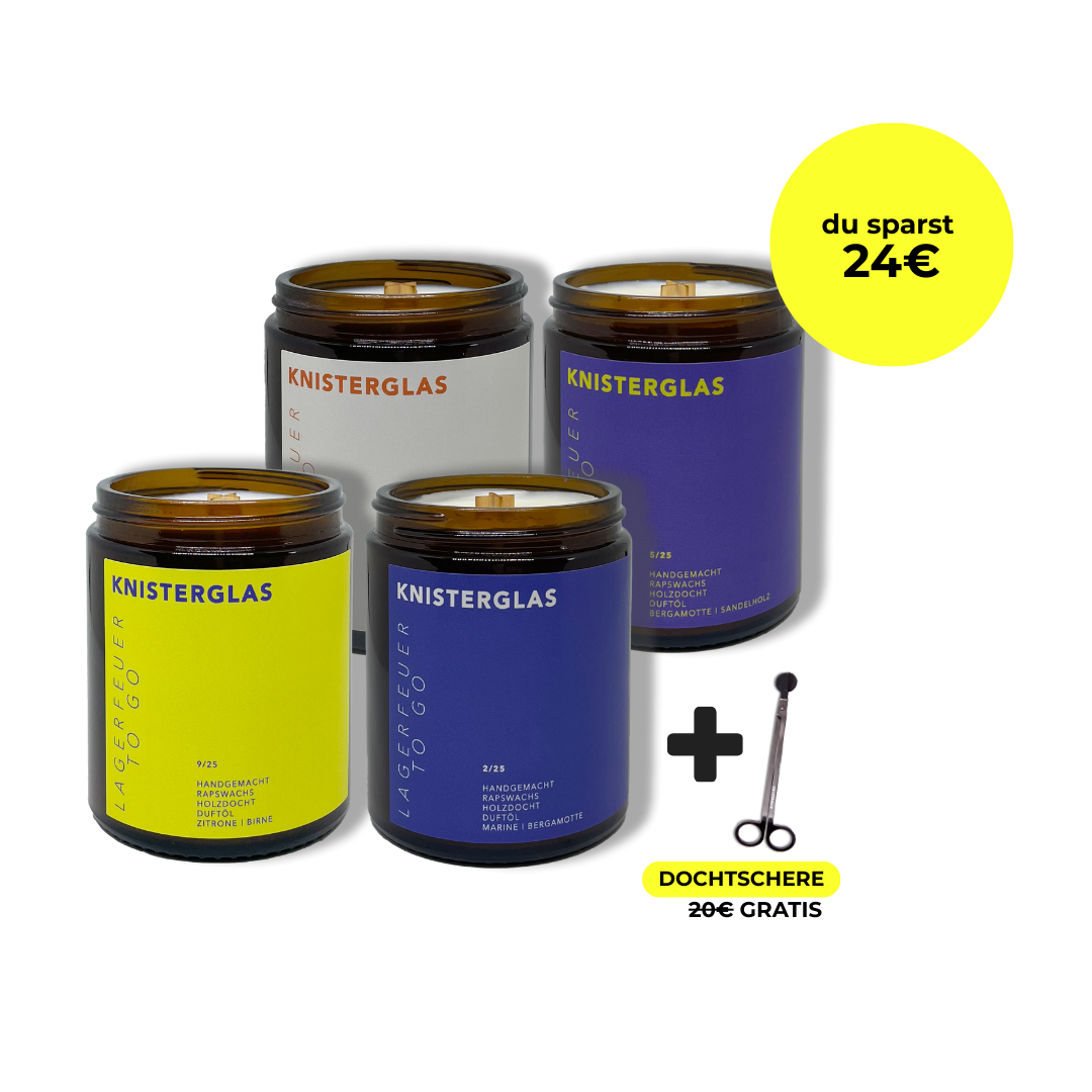 KNISTERGLAS Kerzenset ENERGIE