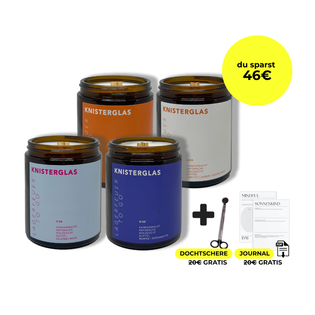 KNISTERGLAS Kerzenset FRISCHE