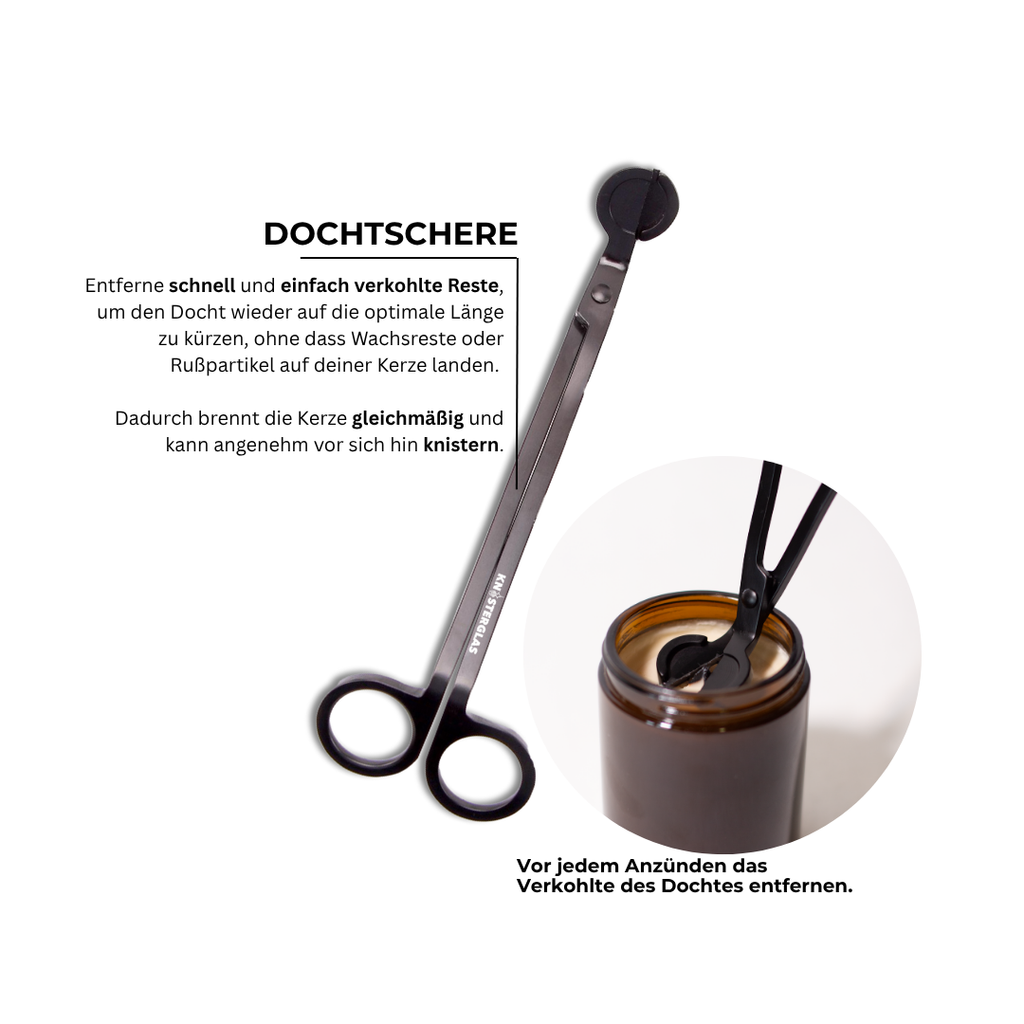 KNISTERGLAS Kerzenset NATUR