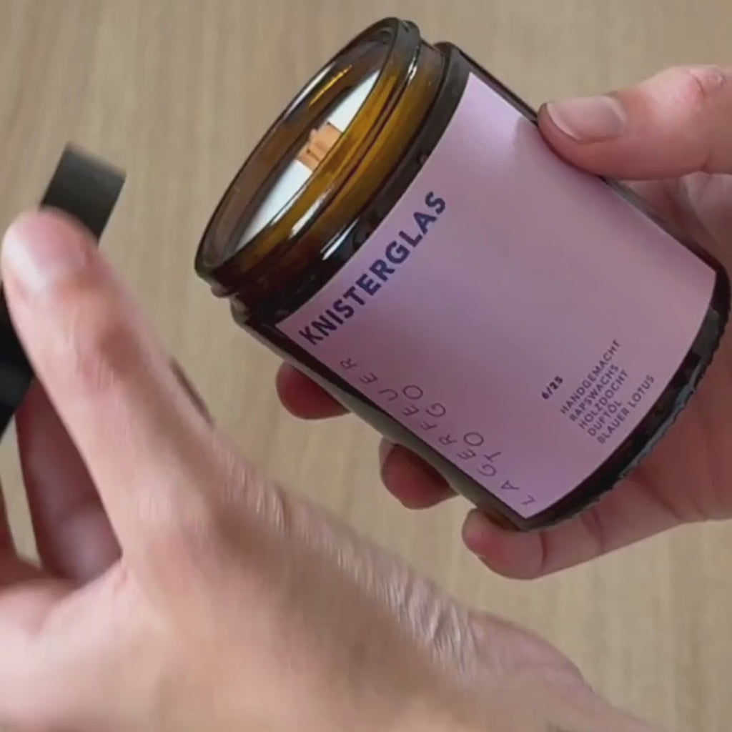 BLAUER LOTUS Duftkerze